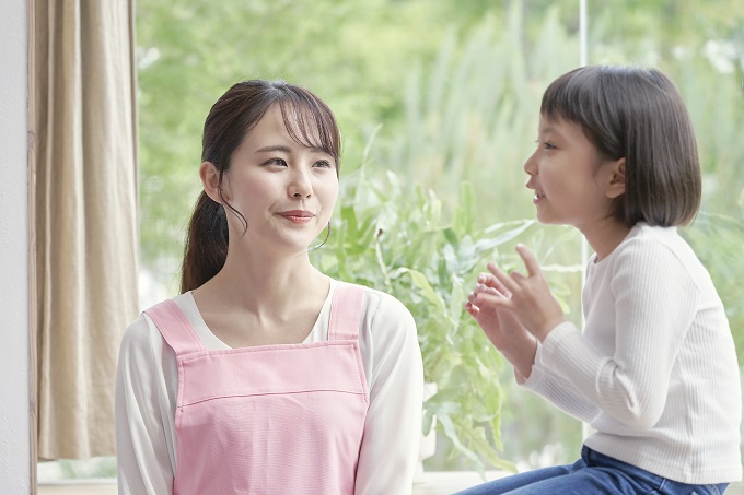 女性と子供